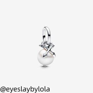 Pandora Pearl & Arrows Mini Dangle Charm